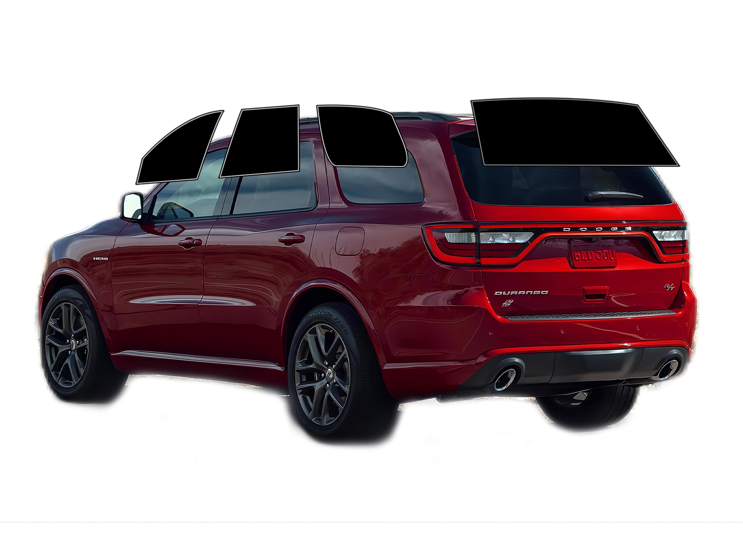 AUTOTEK Precut Windows Tint Film All Sides Cars Sun Blocking Protection Privacy Anti Shatter Glass 2 Ply Film Any Tint Shade kit for Dodge Durango 2011-2024