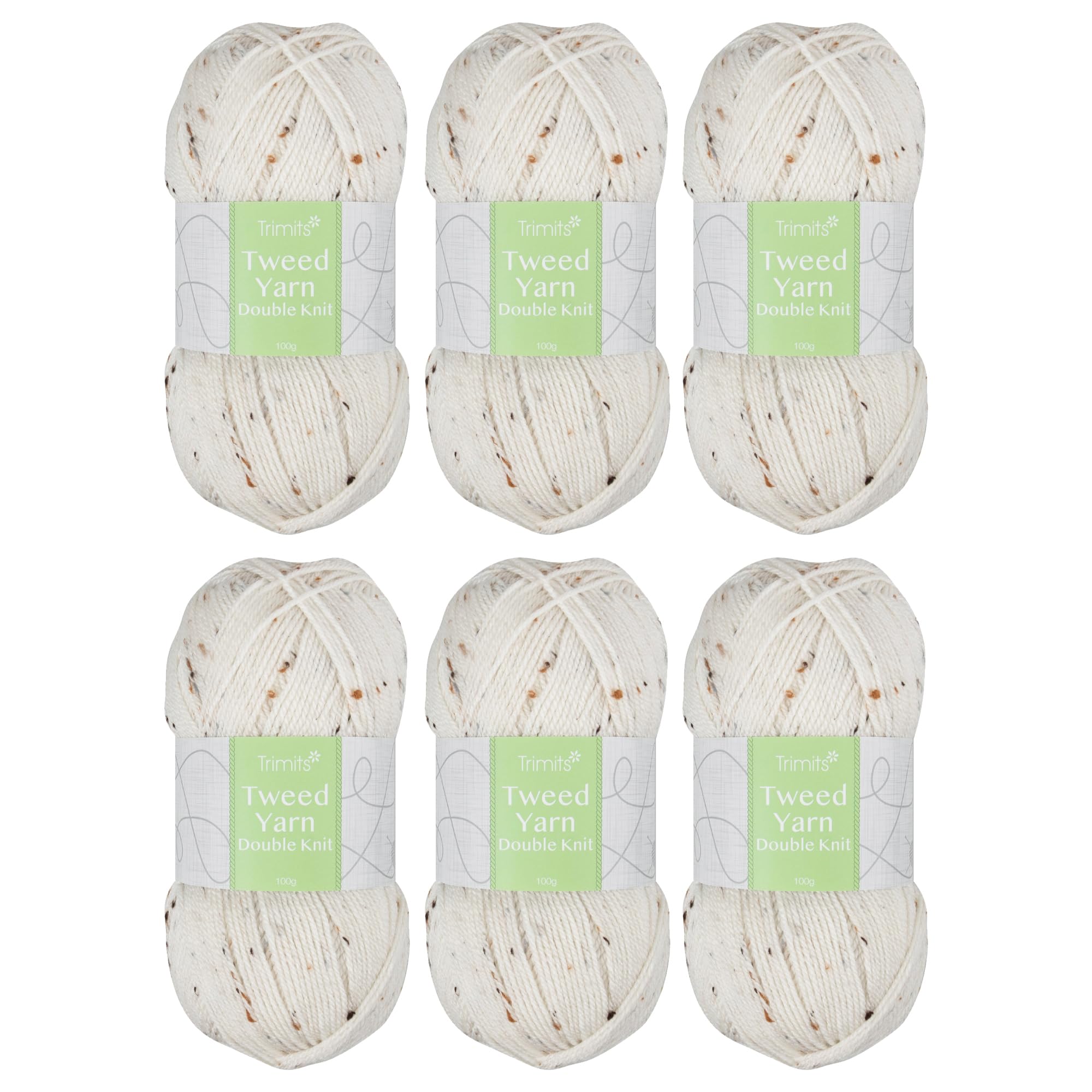 Trimits Yarn - Double Knit Yarn - Acrylic Viscose - 280m - Natural