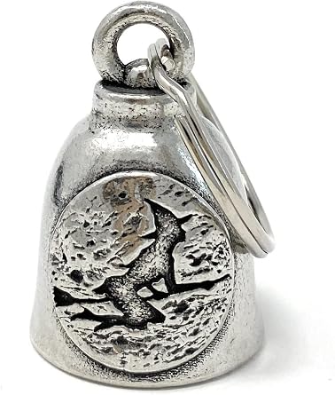 Bravo Bells - Witches Ride Too Bell - Biker Ride Bell Accessory or Key Chain for Good Luck on the Road - Made in the USA