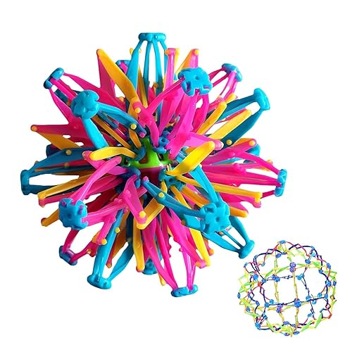 Bola de respiración expandible, esfera de respiración expandible, bola mágica expandible para aliviar el estrés, bola mágica plegable, juguete de
