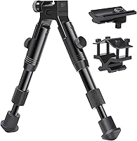 Vista 1 de Feyachi 3 in 1 Tactical Riflebipod + Rail Mount Adapter + Barrel Clamp Adjustable Height from 6.5" to 7.0" for Hunting