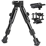 Feyachi 3 in 1 Tactical Riflebipod + Rail Mount Adapter + Barrel Clamp Adjustable Height from 6.5 to 7.0 for Hunting