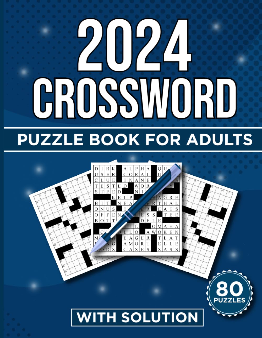 2024 crossword puzzle book for adults: engaging and easy puzzles to boost  your brain power and enhance vocabulary perfect for adults, teens, and ...