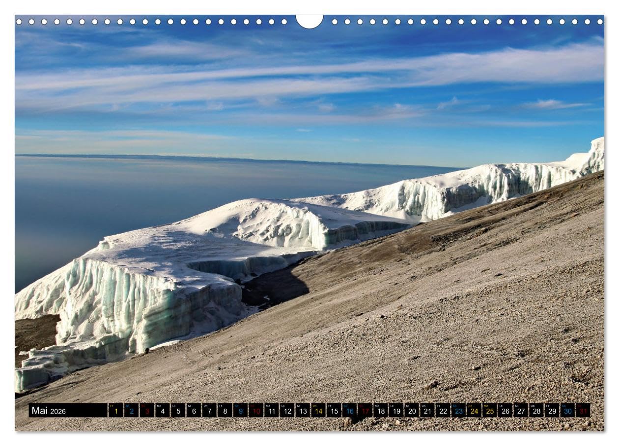 Kilimanjaro - das Dach Afrikas (Wandkalender 2026 DIN A3 quer), CALVENDO Monatskalender: Der höchste Berg Afrikas und einer der berühmtesten freistehenden Berge der Welt (CALVENDO Orte)
