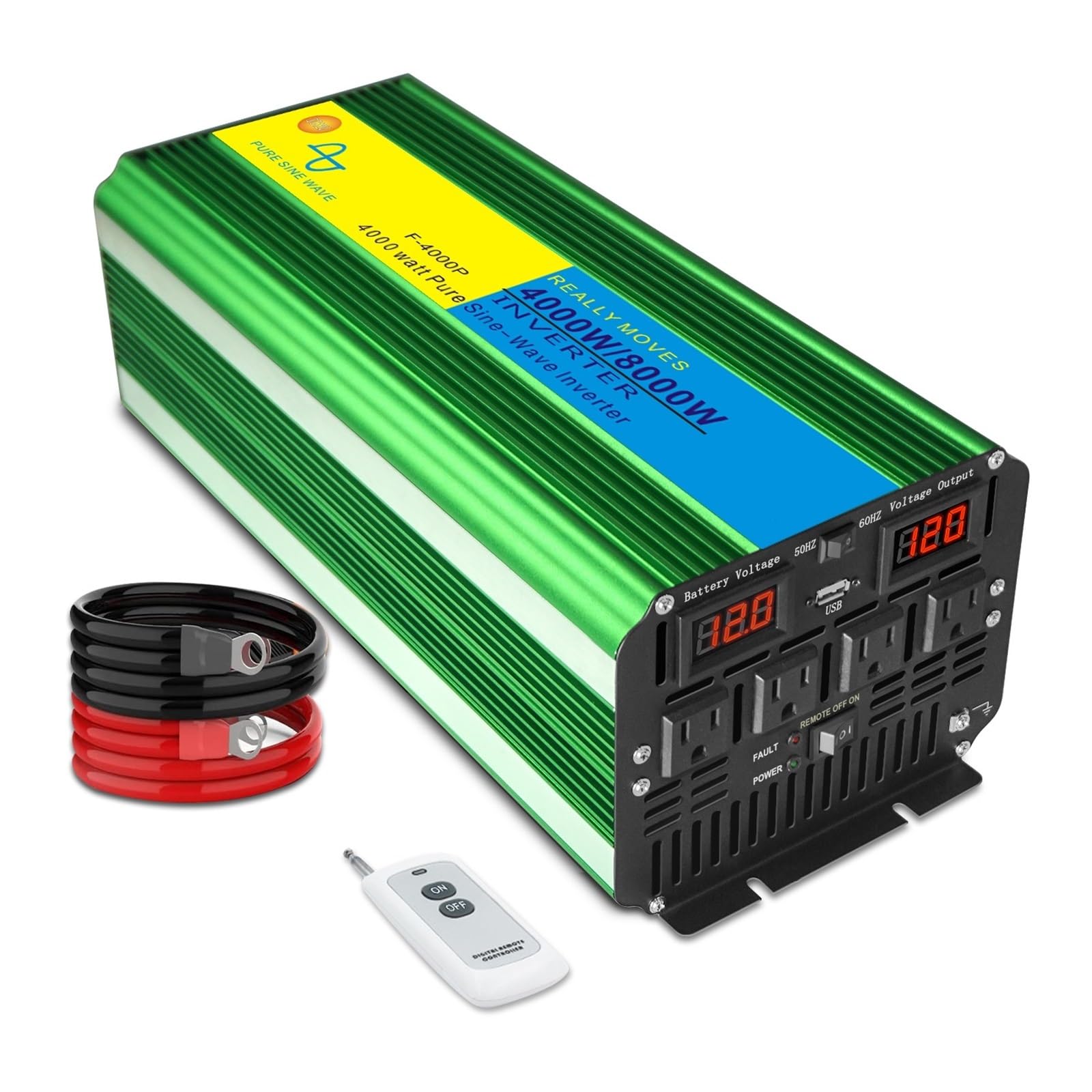 Przetwornica Czystej Fali Sinusoidalnej 12 V / 24 Do AC 8000 W Transformator Napięcia Mocy Falownik Solarny Bezpieczne Niezawodne Wszechstronne Zastosowanie(12V)