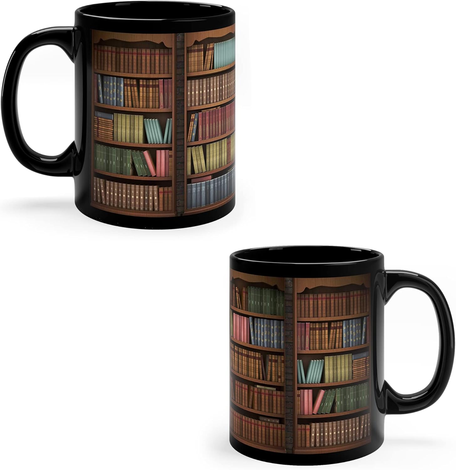 Library Bookshelf Mug 11oz, 15oz, Librarian Mug Book Coffee