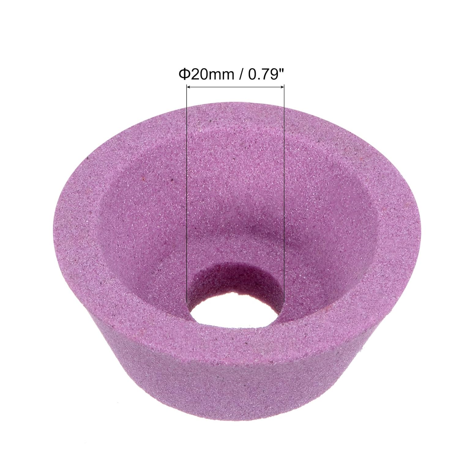 uxcell 2pcs 3-Inch Flaring Cup Grinding Wheel 80 Grits Pink Aluminum Oxide PA Surface Grinding Ceramic Tools