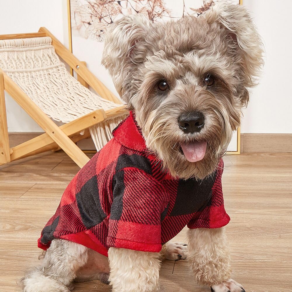 BUSHIKO Summer Dog and cat Clothing Pet Clothing Pet Hoodie T Shirts Red and Black for Small Medium Dogs and Cats (Size :Medium: 40 cm (Chest) x 30 cm (Neck) (B0CLYT7FQB) Amazon Price History, Amazon Price Tracker