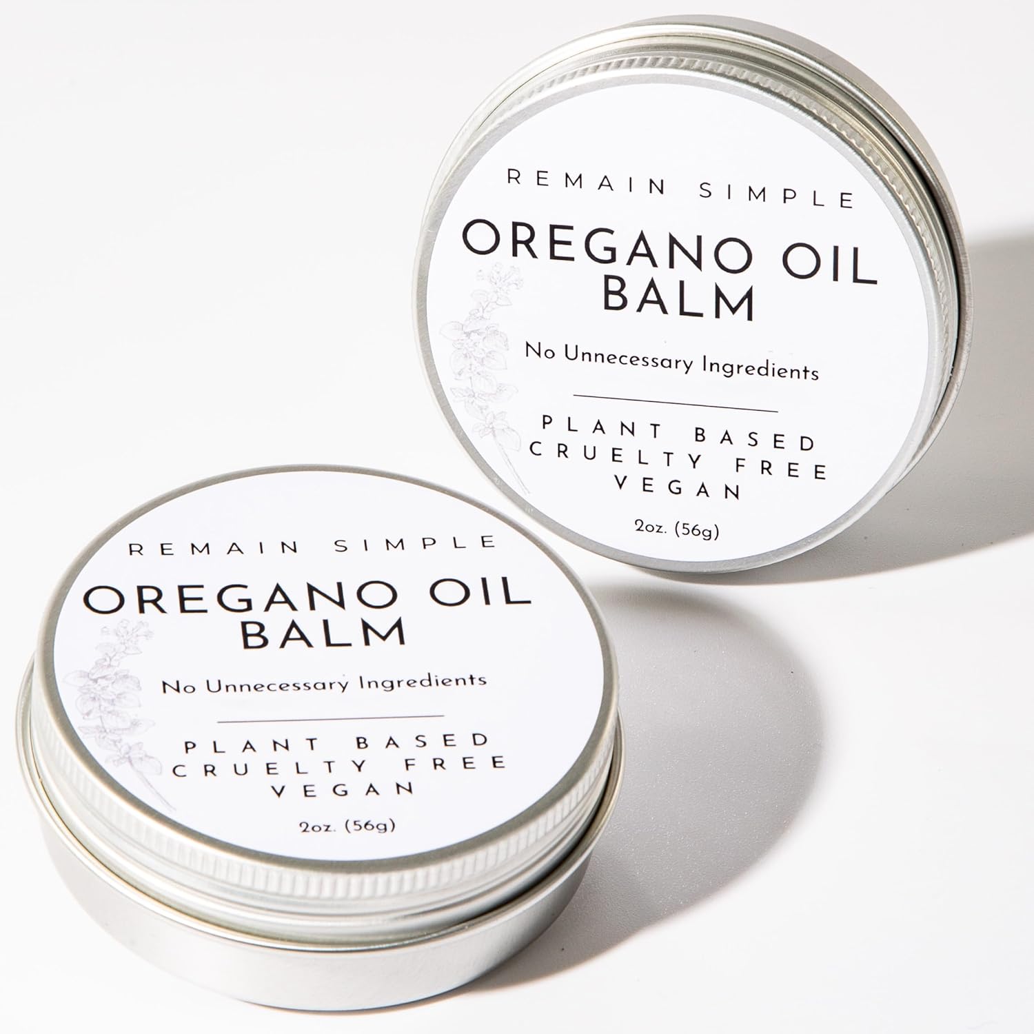 Remain Simple Oregano Oil Balm - Intensive Skin Rescue Salve - Soothes Dry, Cracked & Itchy Areas - Calms Redness & Irritation - Natural Tea Tree & Shea Butter Moisturizer - 2 oz - Image 3