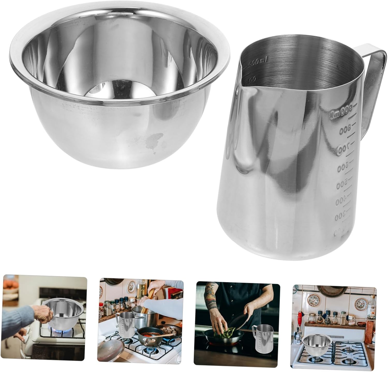 Unique Candle Boiler Pan Melting Pot Stainless Steel for Wax Home