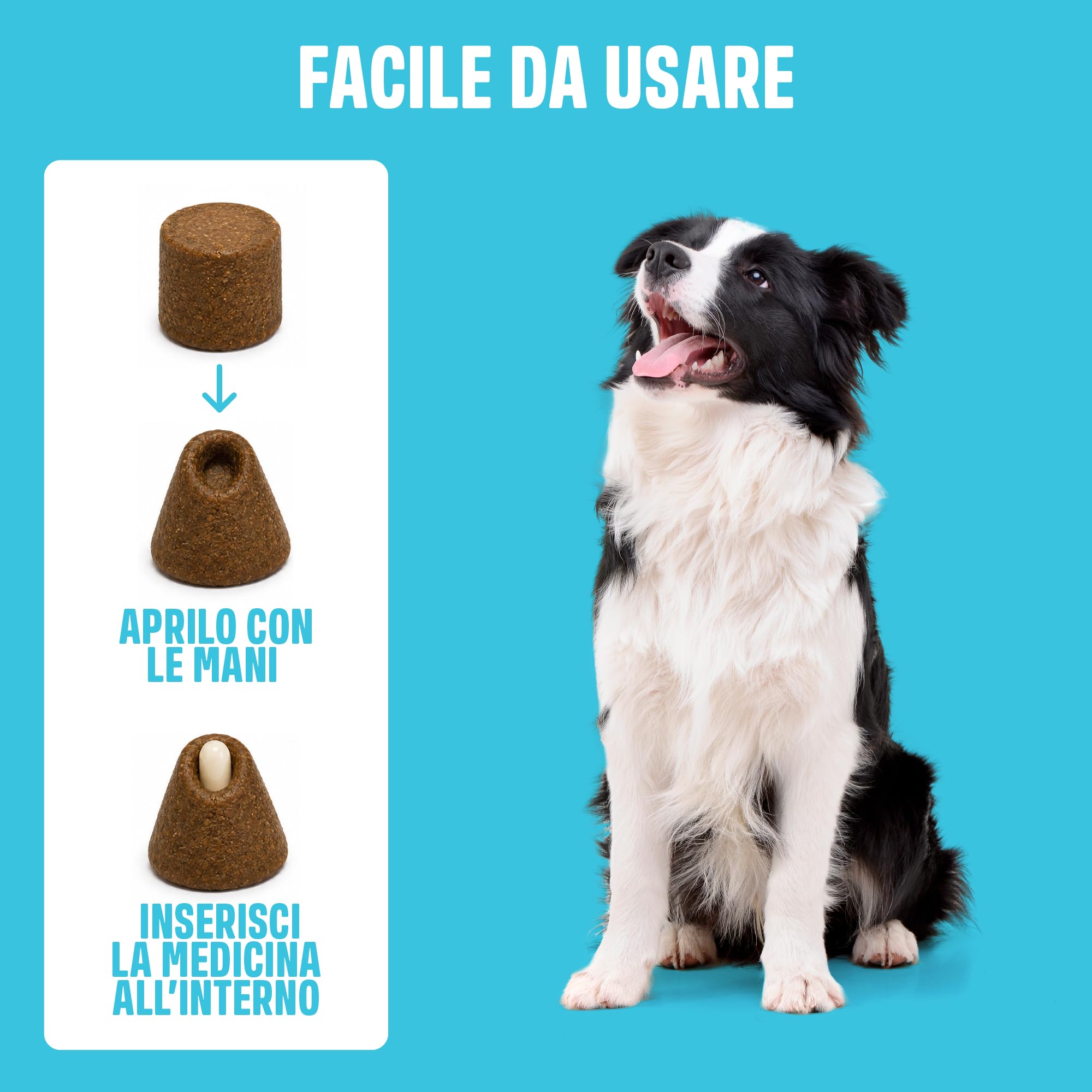 ivvi Pill Pockets per Cani – Snack Morbidi Porta-Pillole con Pollo, Zucca, Radice di Altea e Olmo Rosso – Texture Modellabile per Compresse e Capsule – 270 g / 60 Snack