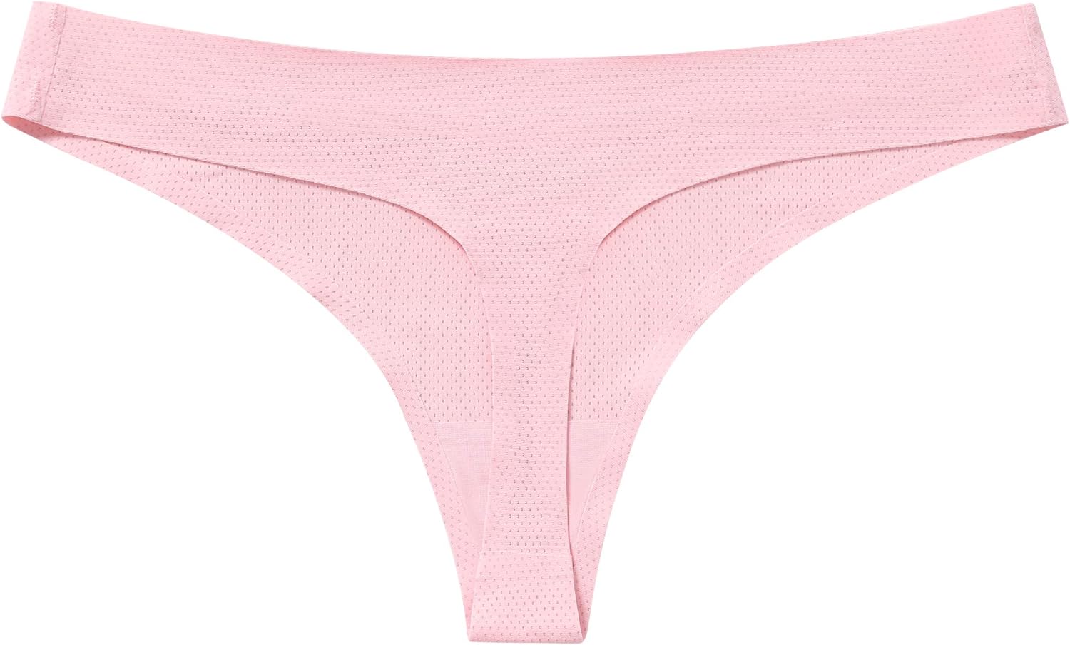 voenxe Seamless Women Underwear Thongs,No Show Ladies Thong,No Line Workout Breathable Comfortable Panties,Soft Undies,5-Pack - Image 8