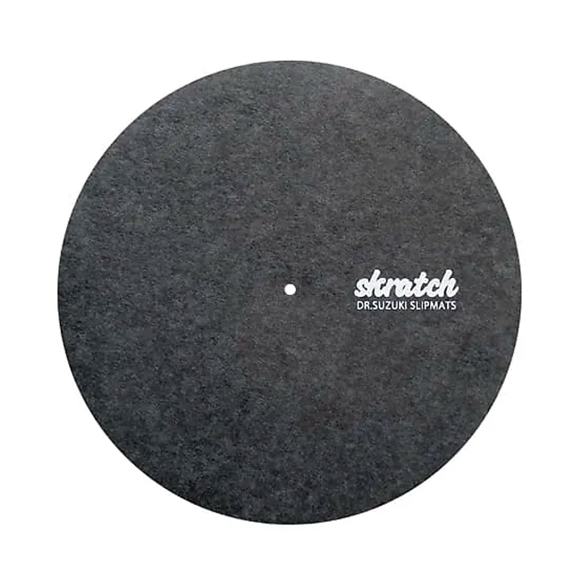 Dr Suzuki Tapis de DJ Feutrine 12 Pouces Gris