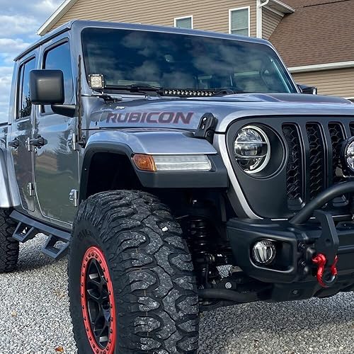 Miniatura 4 de KSaAuto Antena de 16 pulgadas para Jeep Wrangler Gladiator JL JKU JT Sahara Rubicon Unlimited Sport 4xe Willys Mojave 2007-2024, actualización de