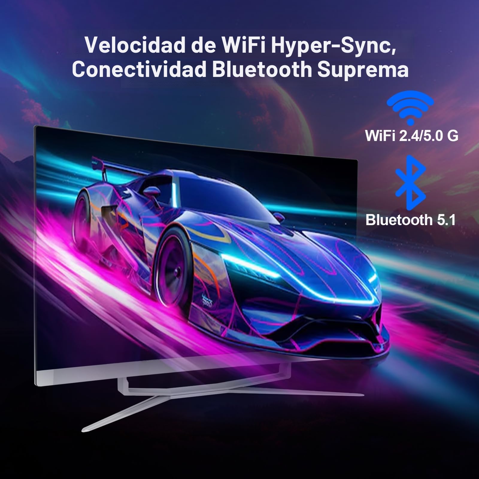 27 Pulgadas Computadora Todo en Uno, Pantalla FHD Curva, Ordenador Todo-en-Uno 16GB DDR3 512GB ROM SSD Core i7 7700HQ Bluetooth WiFi de Doble Banda con ratón y Teclado cableado