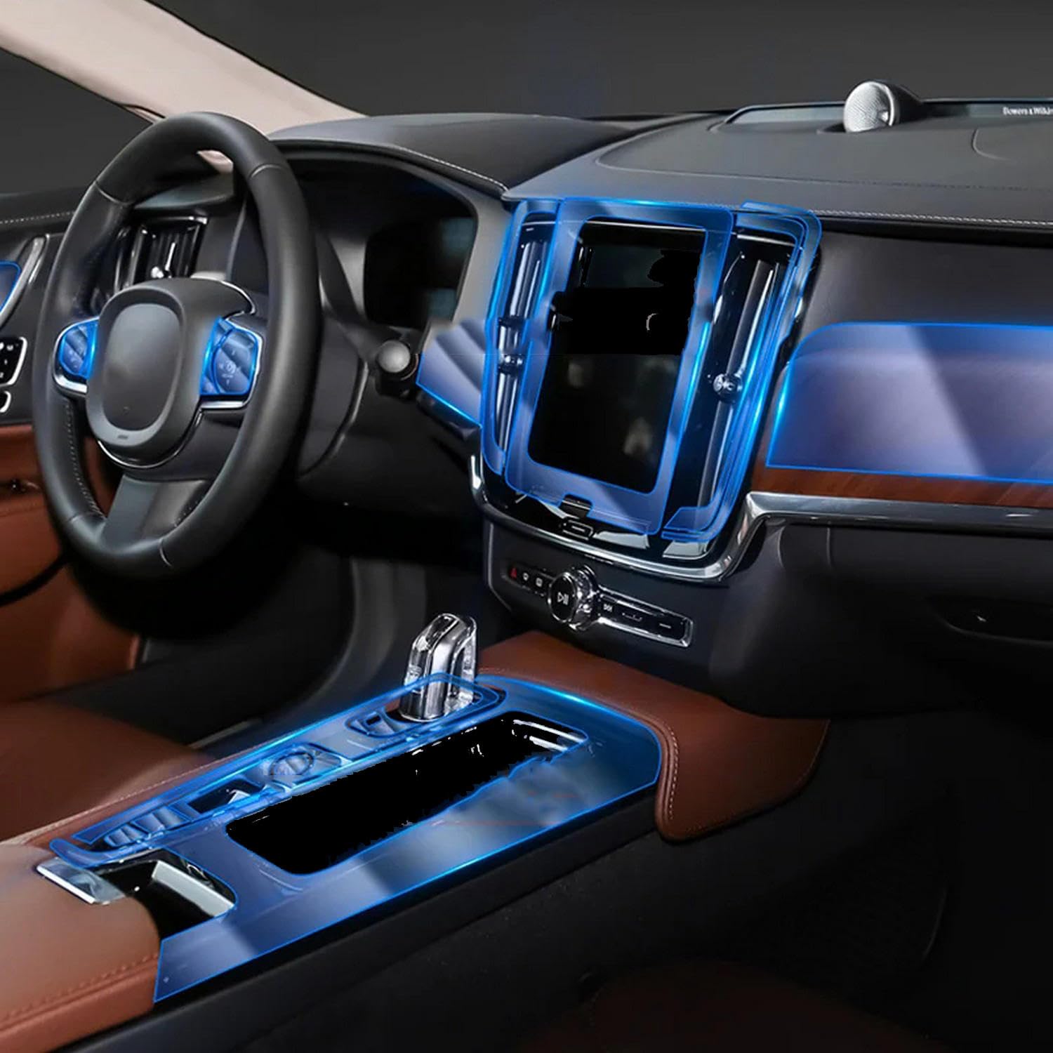 Film transparent de contrôle central Volvo V90 S90 habitacle