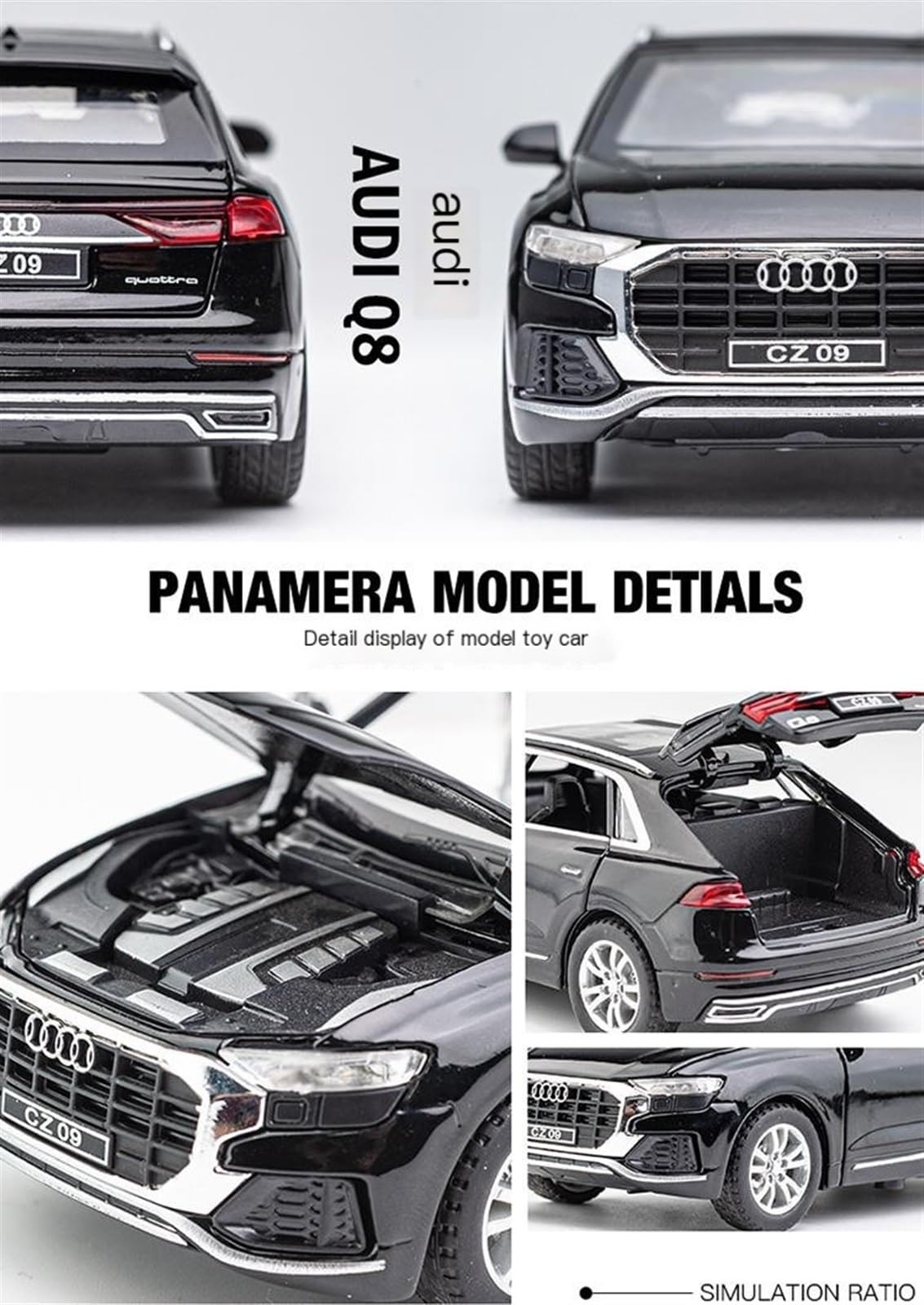 専用【ミニカー】アウディ Amazon.co.jp: ミニカー スケールモデルカー 1/32 に適合 アウディ Q8