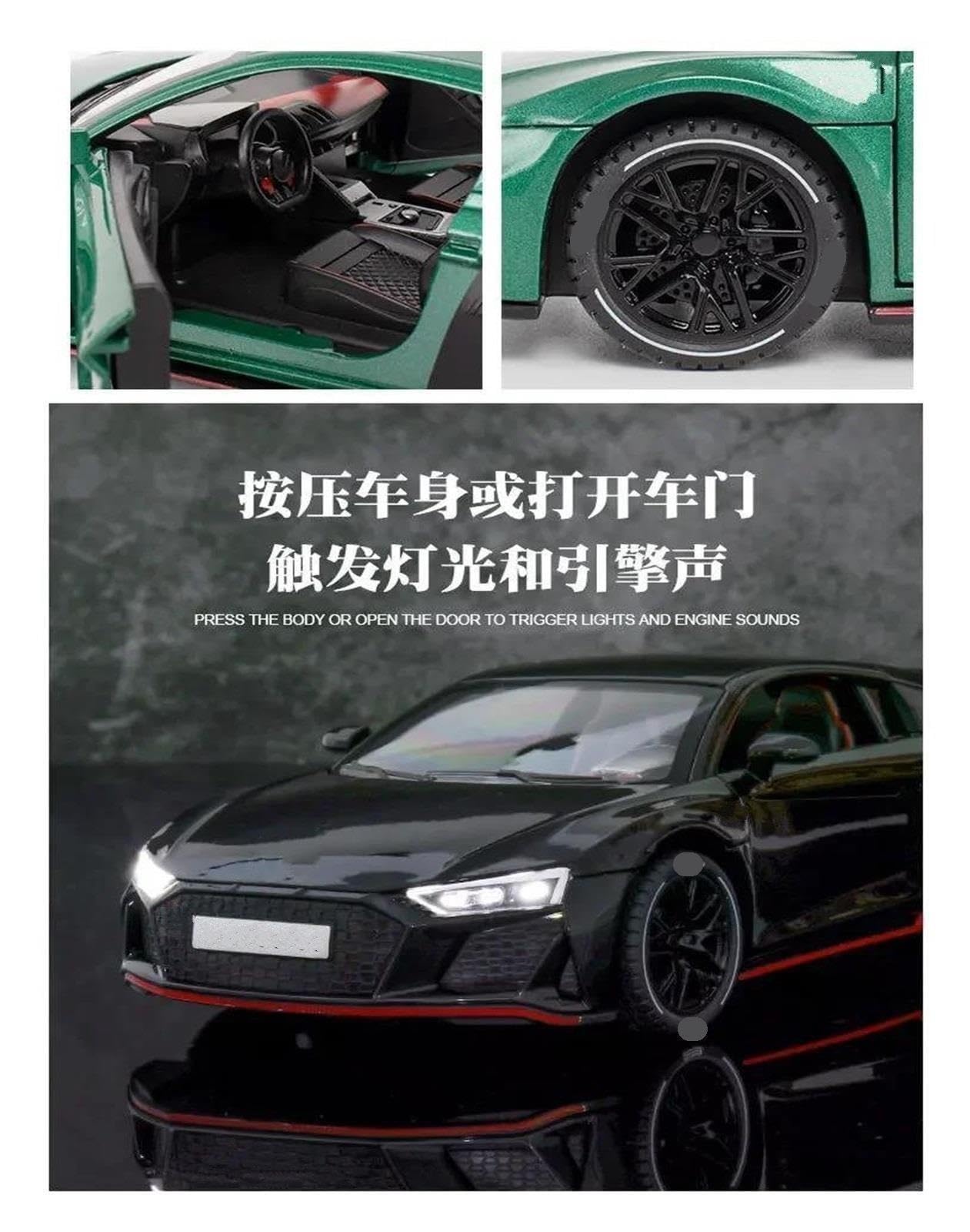 1:24 per Audi R8 V10 Modello di Auto in Lega pressofusa
