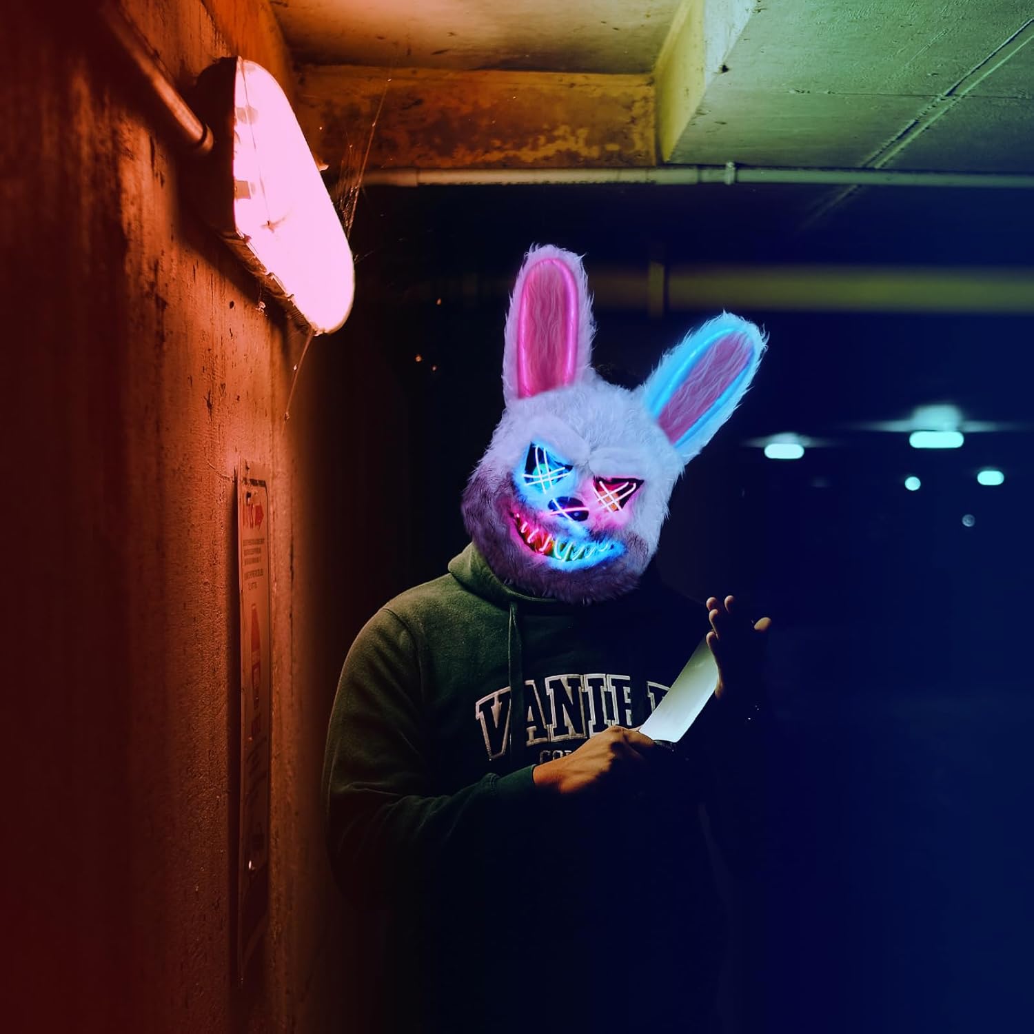 Halloween Purification Mask, Easter Bear/Rabbit Mask Hacker Anonymous V/Costume Party Role Playing Easter Animal Toys