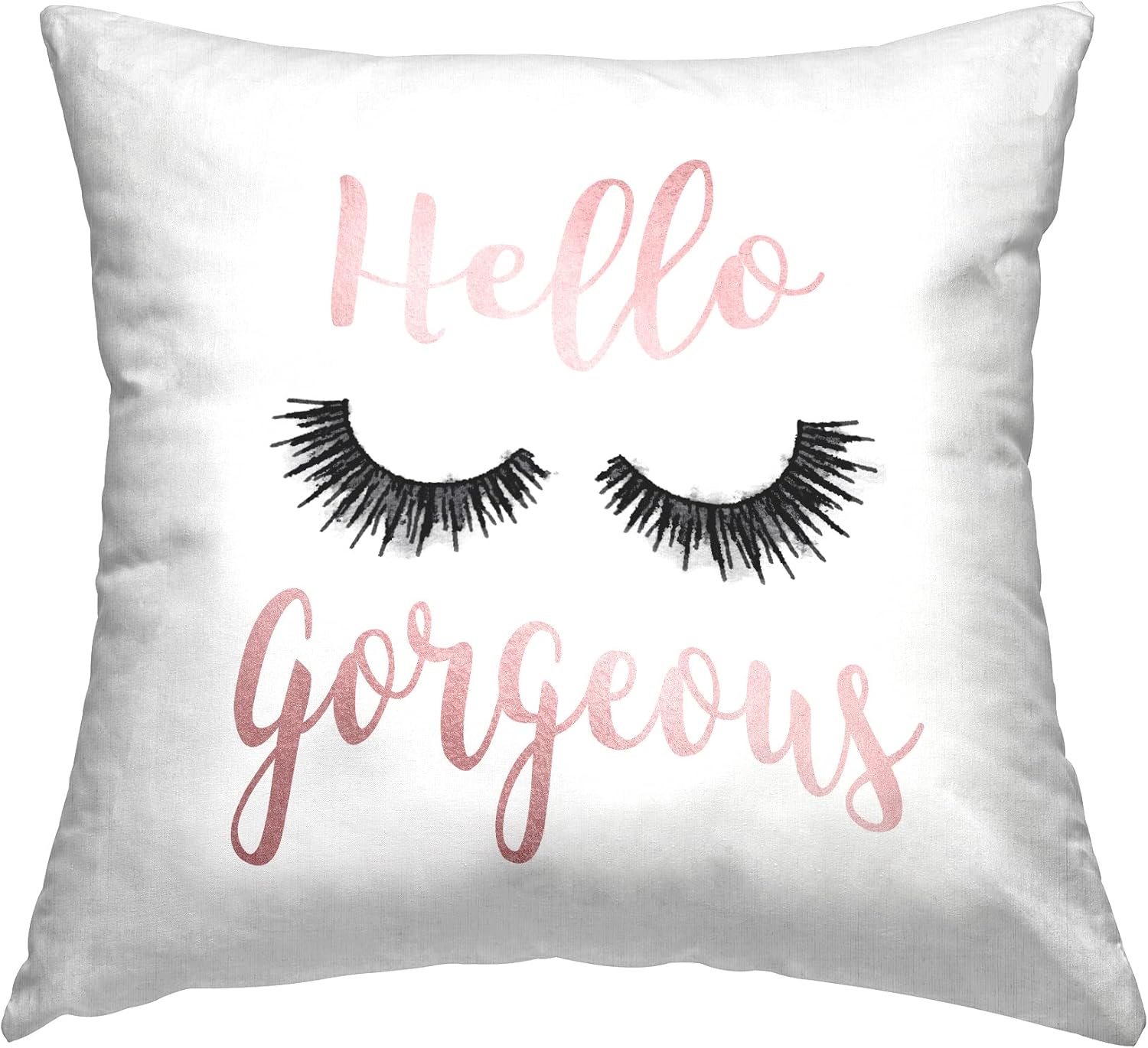 Stupell Industries Hello Gorgeous Black Eyelashes Typography Design by Amanda Greenwood