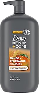 DOVE MEN + CARE body and face wash rejuvenating mango + cedarwood for Men, with 24-Hour Nourishing Micromoisture Technolog Price In India