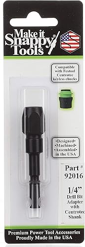 Miniatura 5 de Make it Snappy Tools - Adaptador de broca de 38 pulgadas, compatible con portabrocas Festool Centrotec #92024