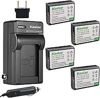 Vista 1 de Kastar Batería (paquete de 4) y kit de cargador para Canon LP-E10, LC-E10 funciona con cámaras Canon EOS Rebel T5, EOS Rebel T3, EOS Kiss X50, EOS