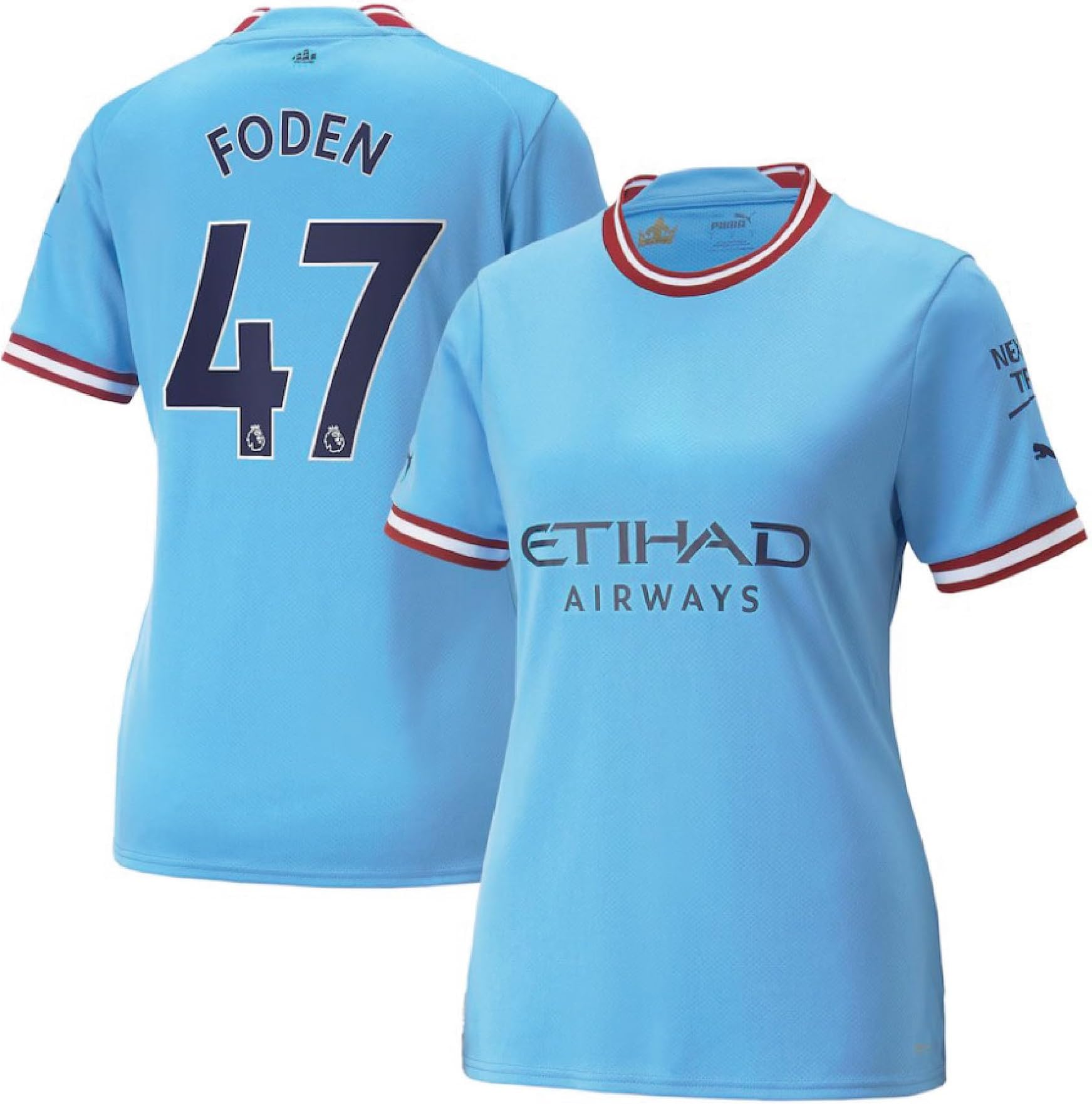 Phil Foden Jersey 47 Number City Football Jerseys New Club Team Men's Home Jersey
