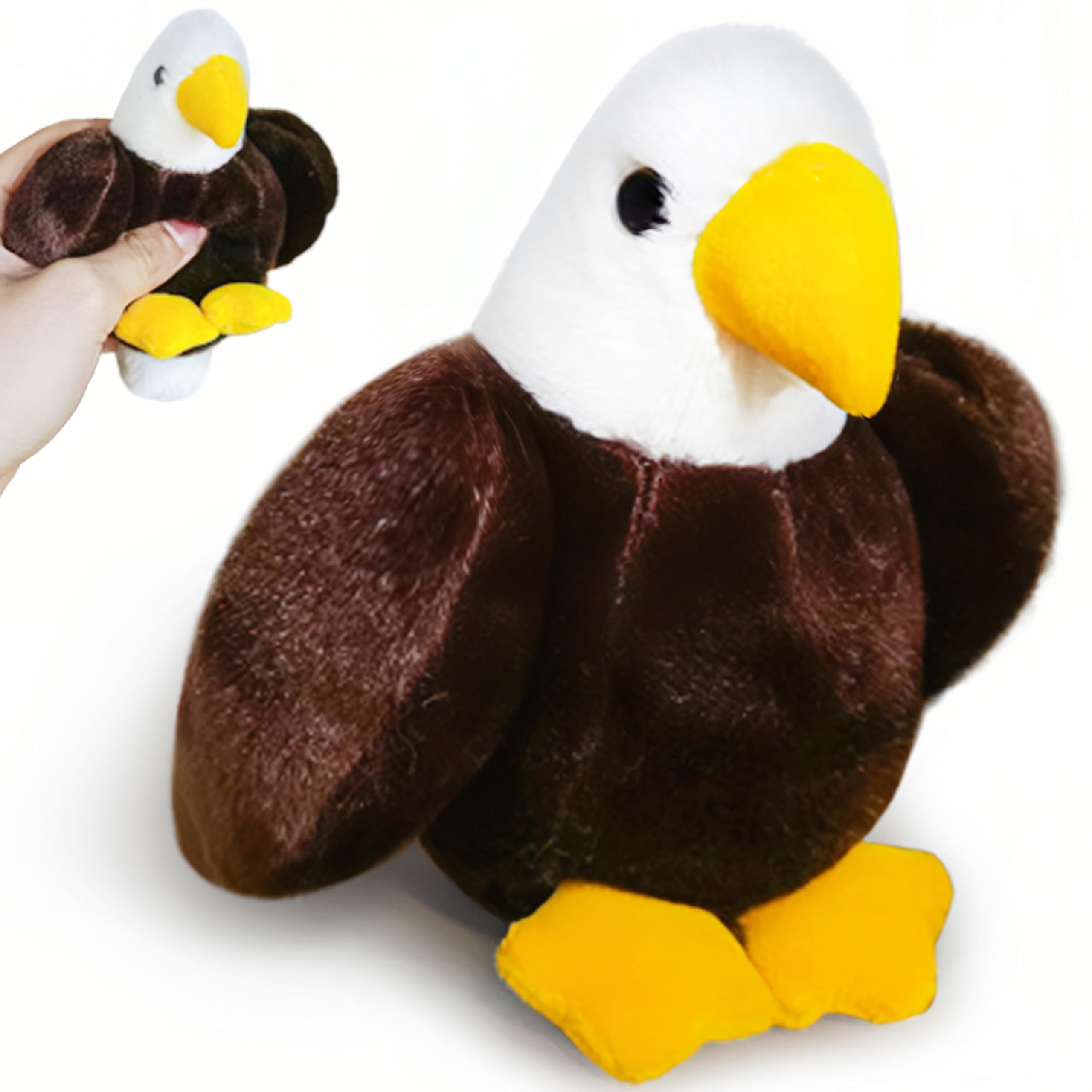 Bald Eagle Stuffed Animal Plush Toys for Kids, Kawaii Bald Eagle Plushies, Soft Bird Plush Toys, Mini Bird Stuffed Animals for Girls, Boys, Babies,