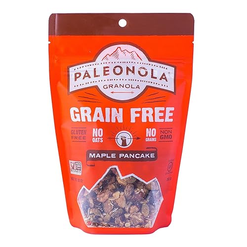Miniatura 2 de Paleonola Sabor a panqueques de arce y granola sin cereales - Sin OMG, grano, soja, gluten, sin lácteos - Bocadillo bajo en proteínas en