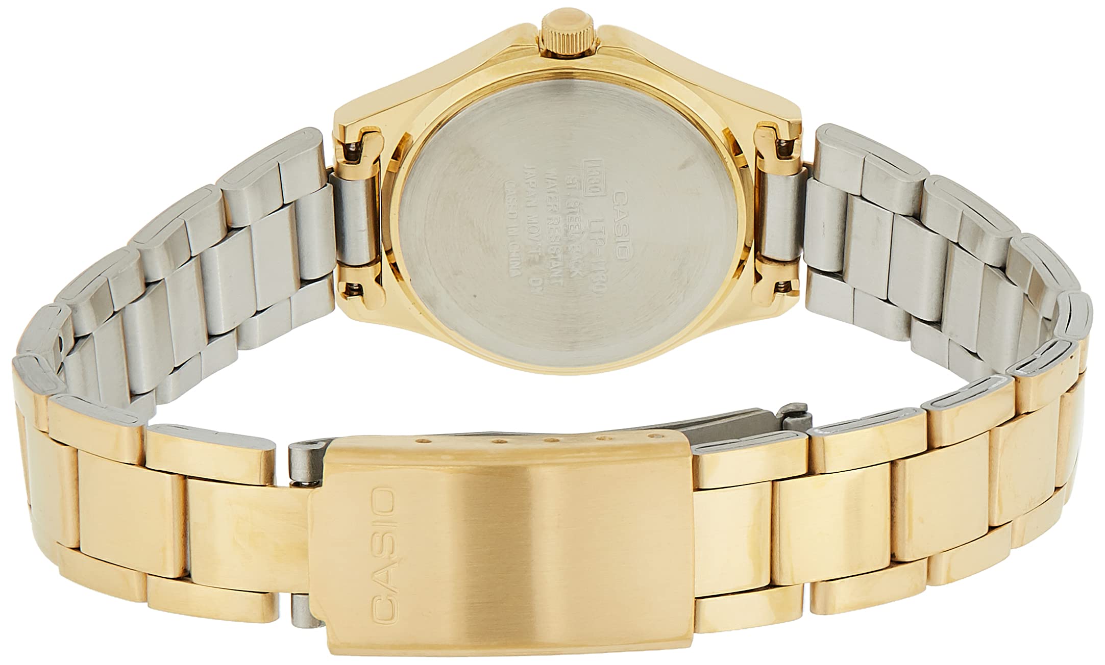 CASIO Damen-Armbanduhr Analog Quarz Edelstahl LTP-1130N-1A