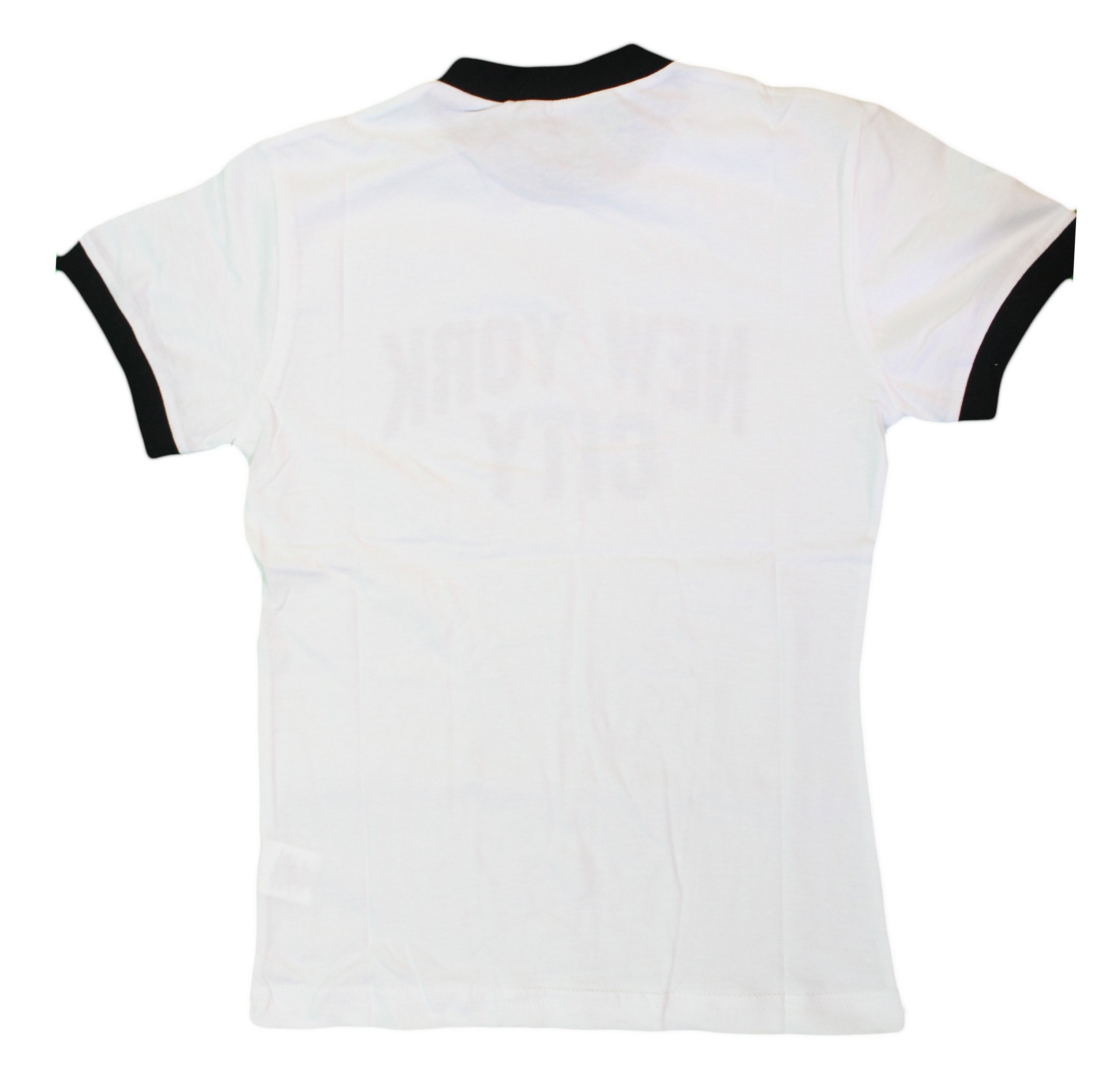 New York City Toddler Ringer T-Shirt, White-Black (2T)