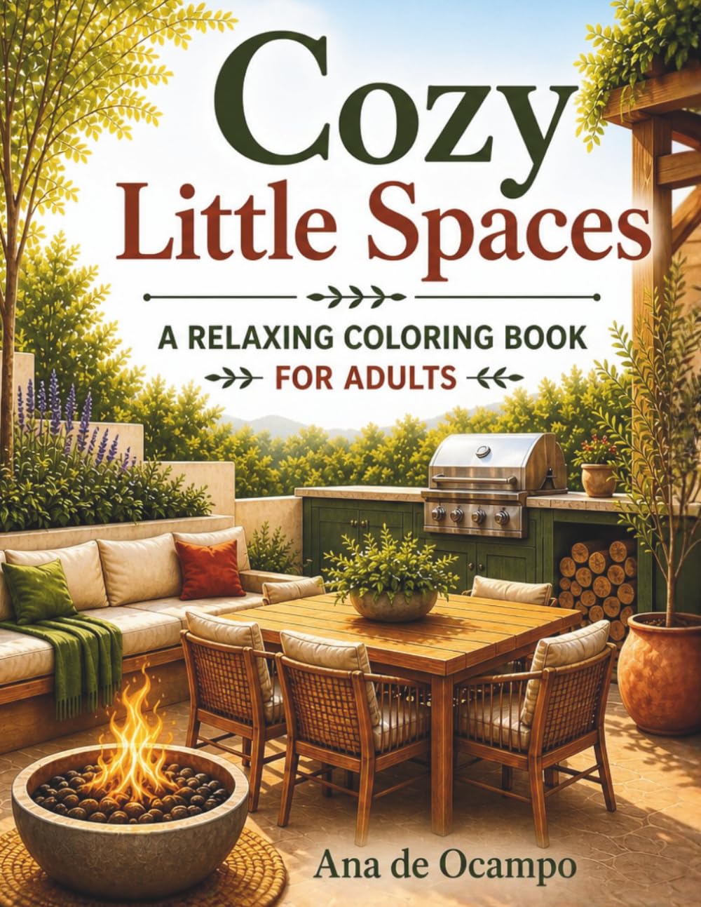 Cozy Little Spaces: A Relaxing Coloring Book for Adults