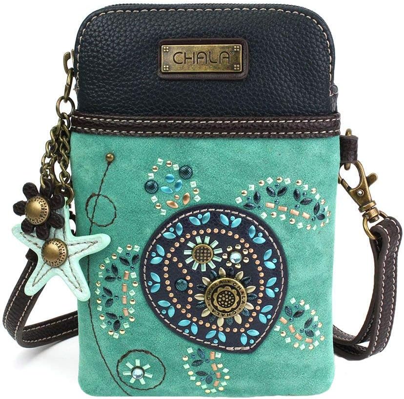 Chala Dazzled Sea Turtle Cellphone Crossbody Handbag - Turtle Lovers