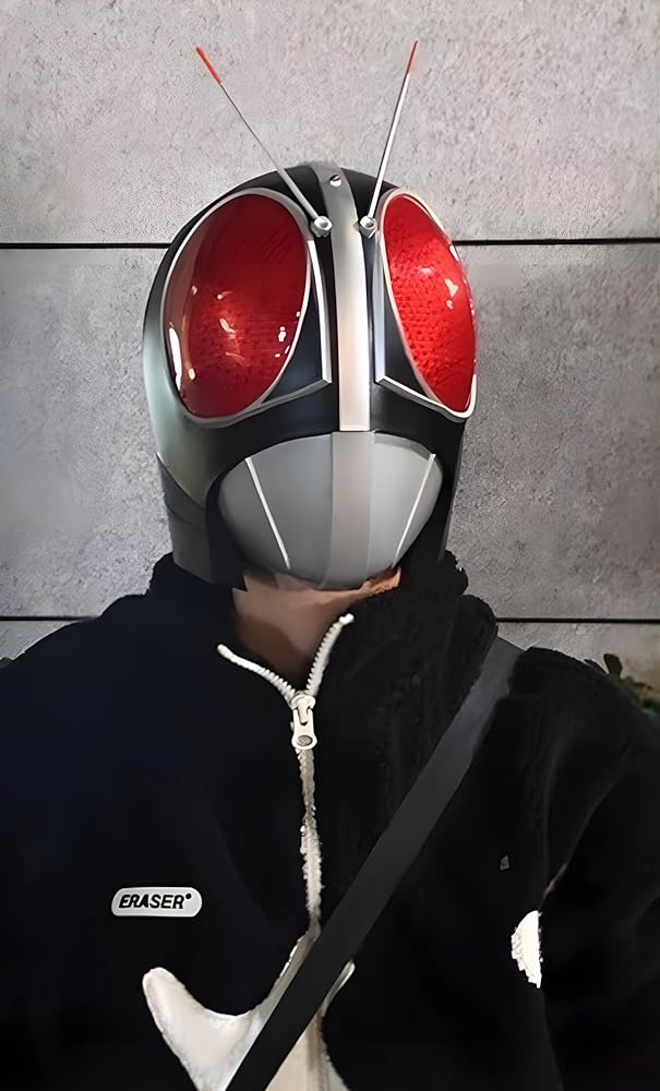 仮面ライダーBLACK RX 変身マスク ヘルメット アイテム ブラック 子供用 Amazon.co.jp: [EINI] 仮面ライダーBLACK RX ヘルメット