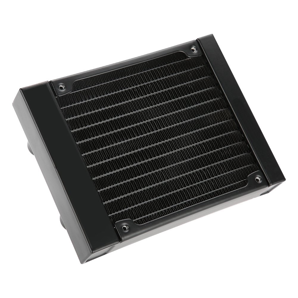 Bewinner 12-Rohr Alu-Kühler Für PC-Wasserkühlung – 120 Mm, Mit 7,5 Mm Anschlüssen