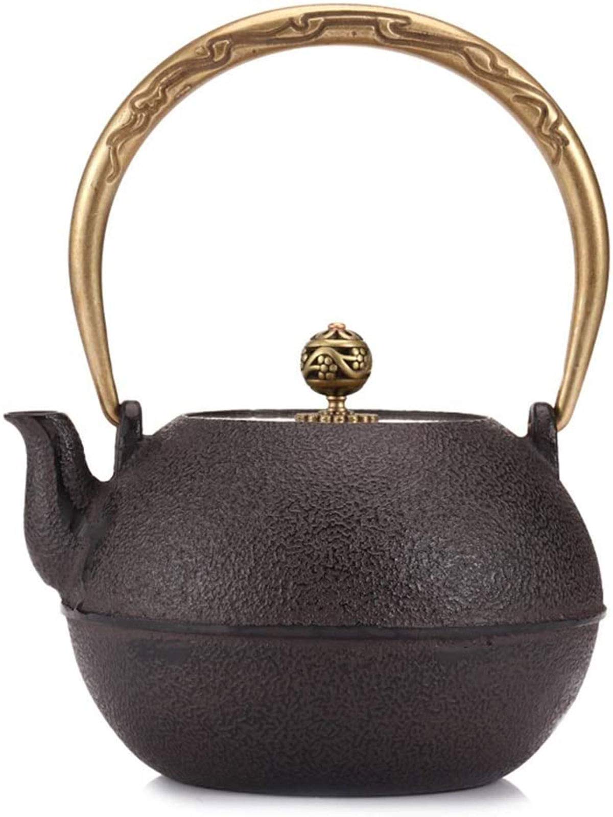 MGEMJMJ Tea Kettle Large Japanese Cast Iron Tea Pots With Anti Rust Handle, Tetsubin Tea Kettle For Loose Leaf Tea And Teabags,1200ML