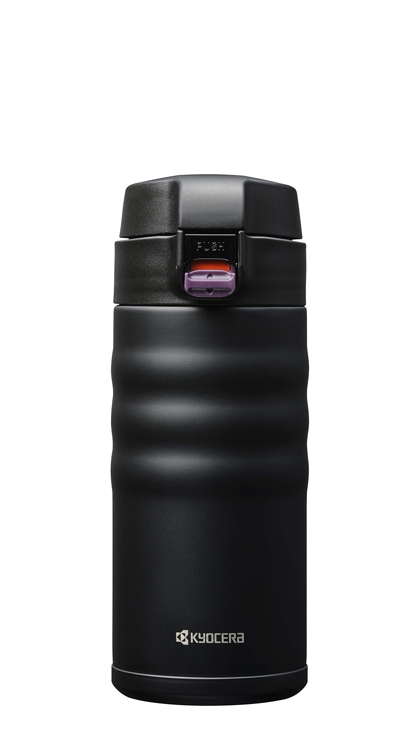 Kyocera MB-12F BK EU FLIP TOP, schwarz, 350 ml Thermoflasche, Edelstahl