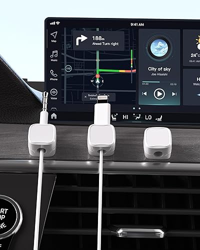 Miniatura 7 de Clips magnéticos para cables, gestión de soportes de cables ajustables, organizador de alambre adhesivo para el hogar, oficina, escritorio,