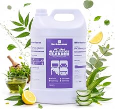 Natural All Purpose Surface Cleaner 5L Pack | Plant-Based Cleaning Liquid for Home & Office | Non-Toxic, Kid & Pet Friendly Formula | Includes Free Empty Spray Bottle