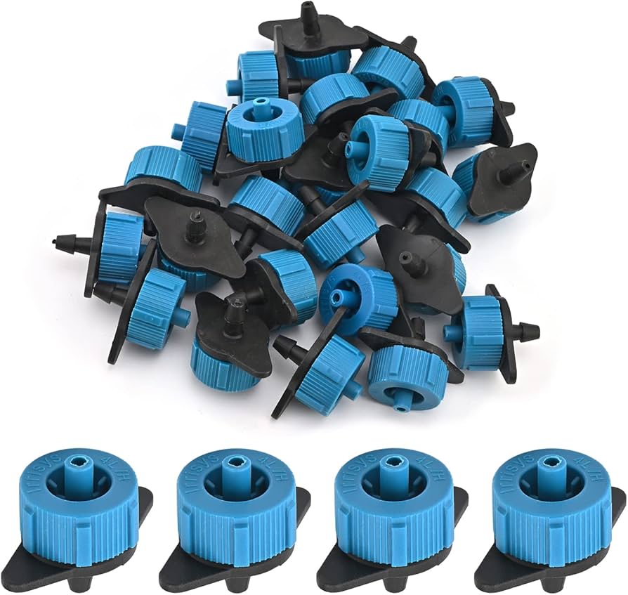 MroMax Pressure Compensating Dripper 4L/H Emitter for Garden Lawn Drip