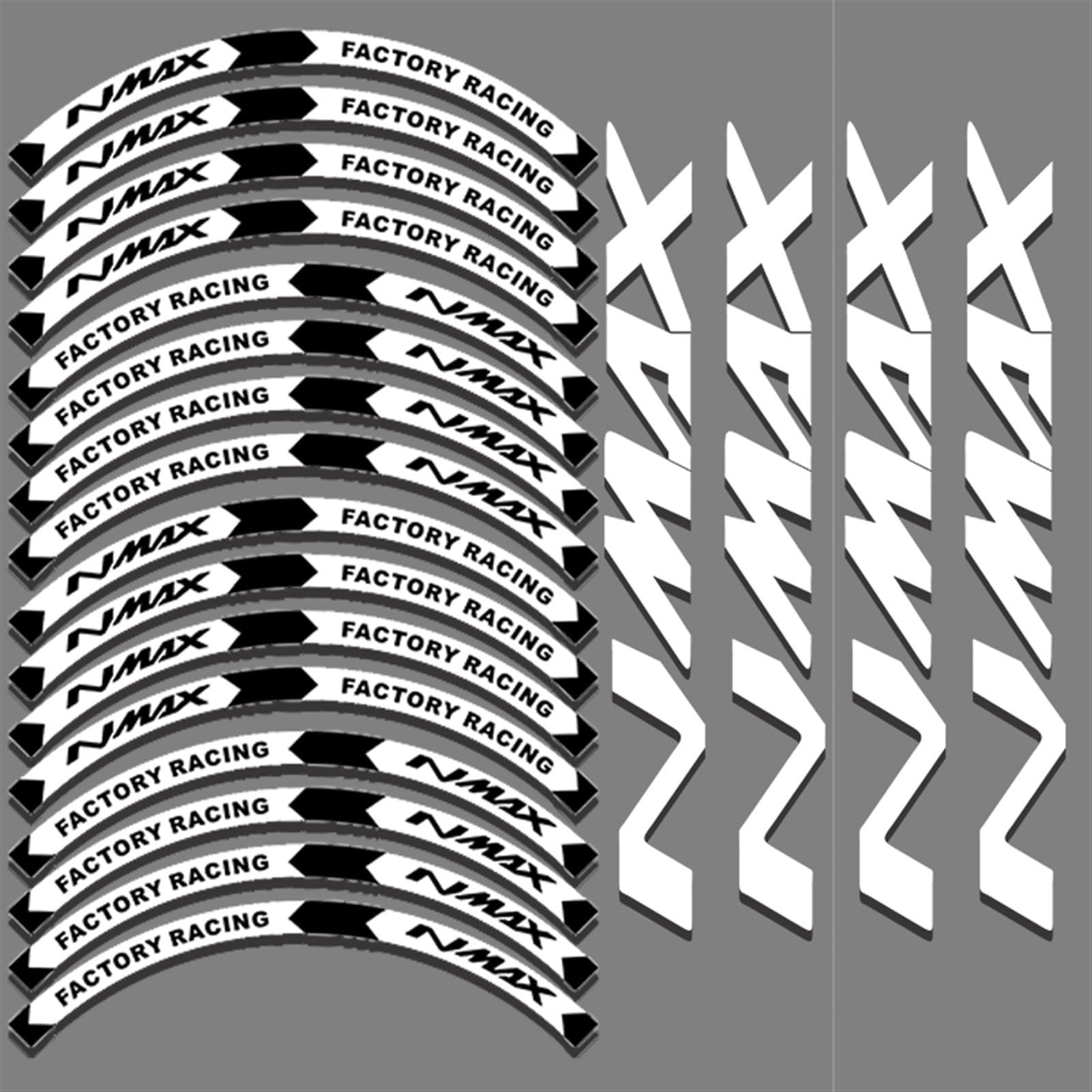 Motorcycle Wheel Sticker Rim Decals for Yamaha Nmax 125 155 2021 2020 Wheel Rim Sticker