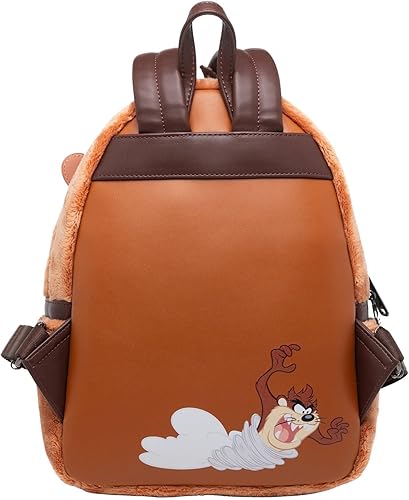 Miniatura 2 de Loungefly Warner Brothers Looney Tunes Tasmanian Devil - Mochila de felpa para mujer, Varios colores, Ltbk0007