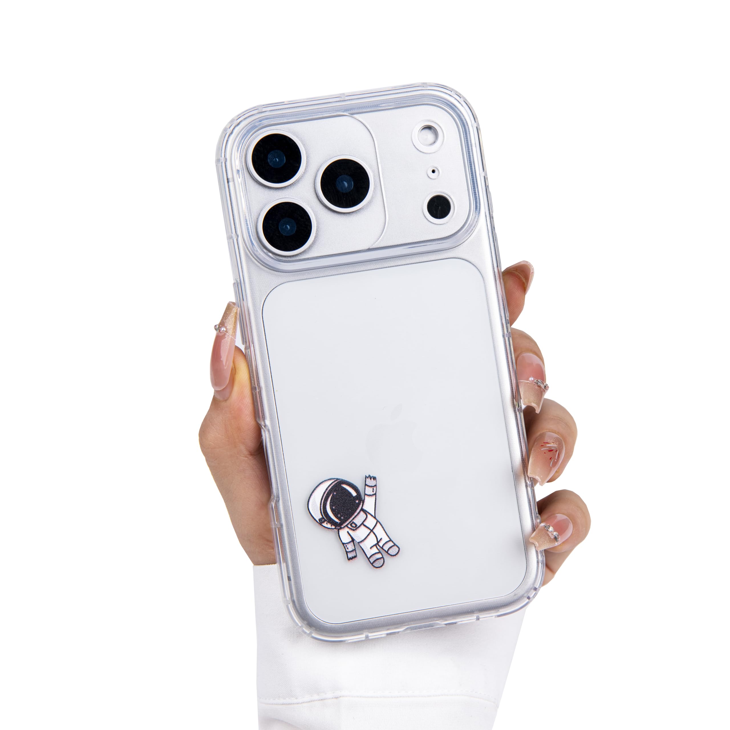 Einaily Hülle für iPhone 17 Case Crystal Clear Handyhülle Mode Chic Herz Muster Ultra Dünn Transparent Klare TPU Silikon Bumper Stoßfest Kratzfest Schutzhülle für iPhone 17 Slim Case Cover
