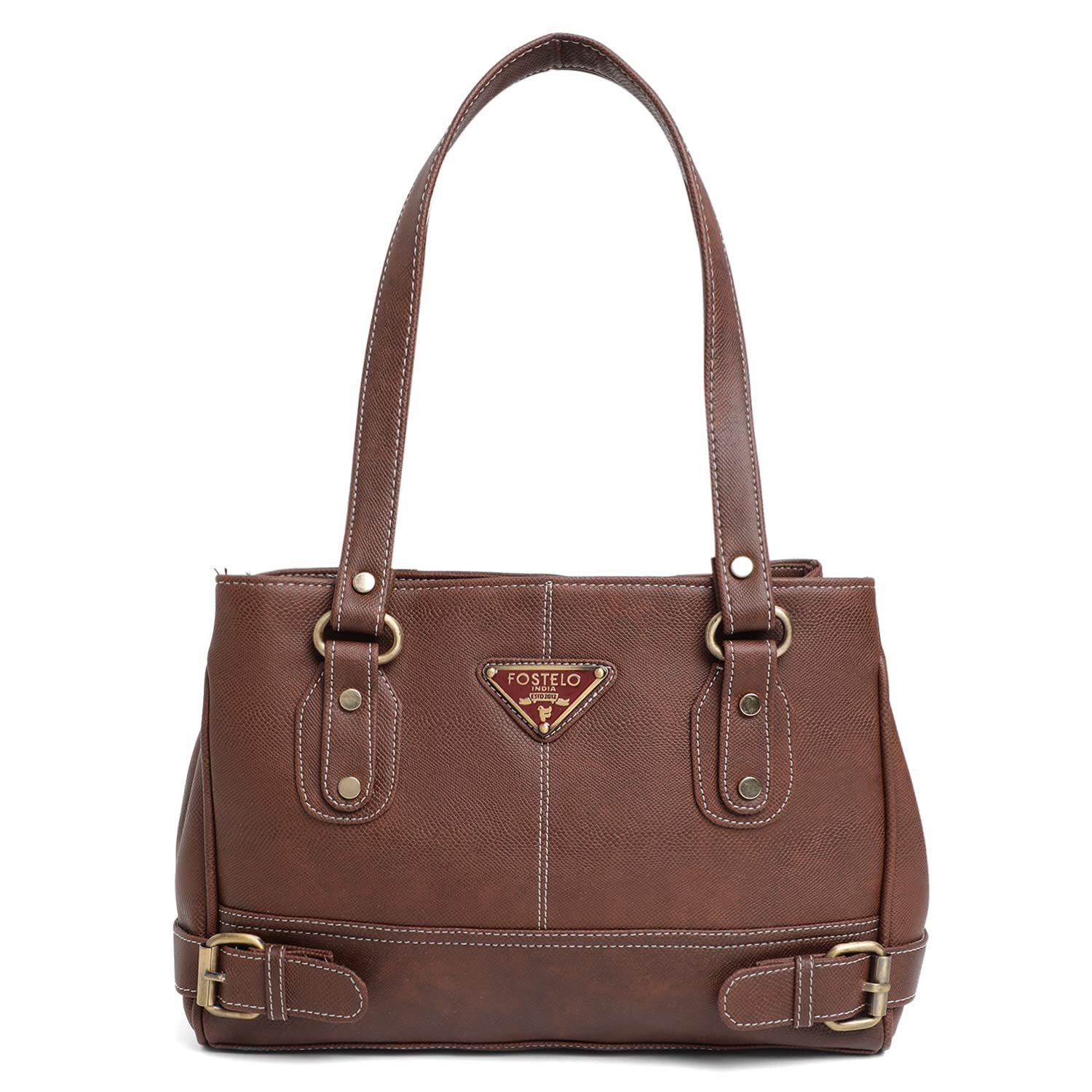 FosteloWomen's Vegan Leather Nightingale Handbag Shoulder Hobo Bag Ladies Purse (Large)