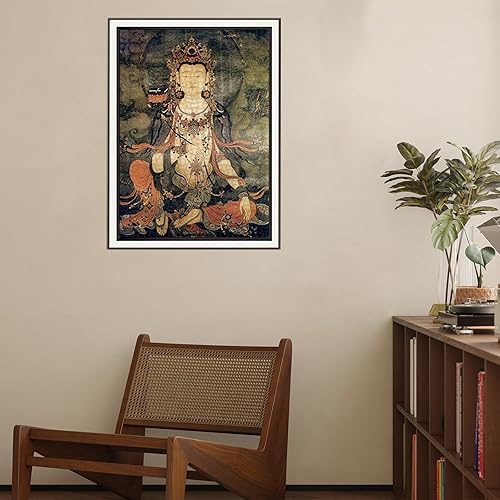 Miniatura 6 de Bristlegrass Rompecabezas de madera para adultos, 500 piezas en adelante, budismo tibetano Thangka - Bodhisattva Samantabhadra - Estilo chino