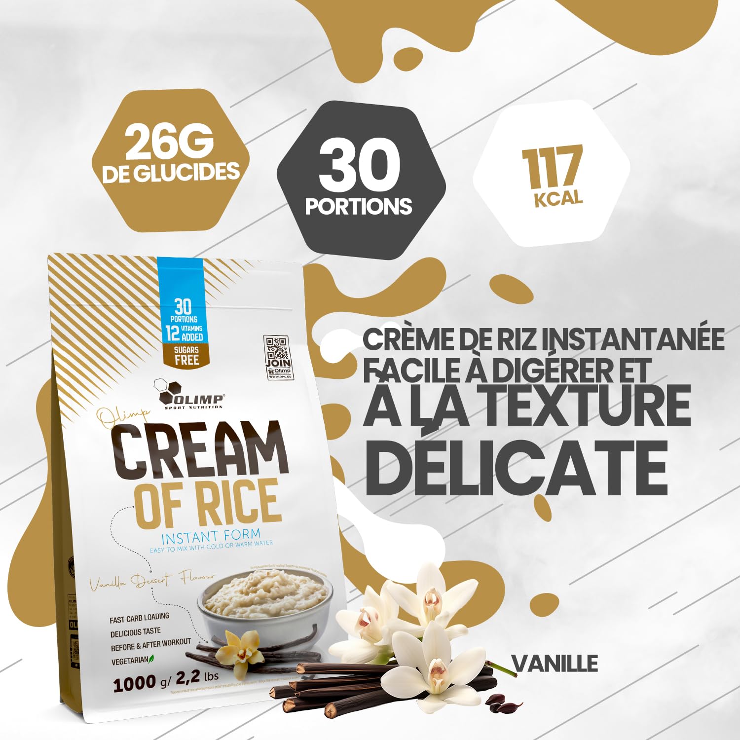 Cream Of Rice - Flavoured (1000g) Biscuit & Salted Caramel