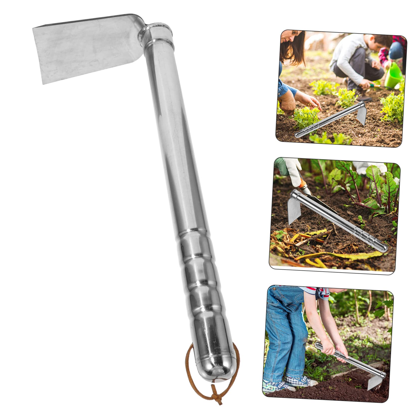 BESPORTBLE Houe De Jardin Houe De Plantation Houe D'ameublissement du Sol Houe D'essouchement Houe en Acier Creuser Le Sol Houe Outil Agricole Houe Portable Acier Inoxydable Outils Agricoles