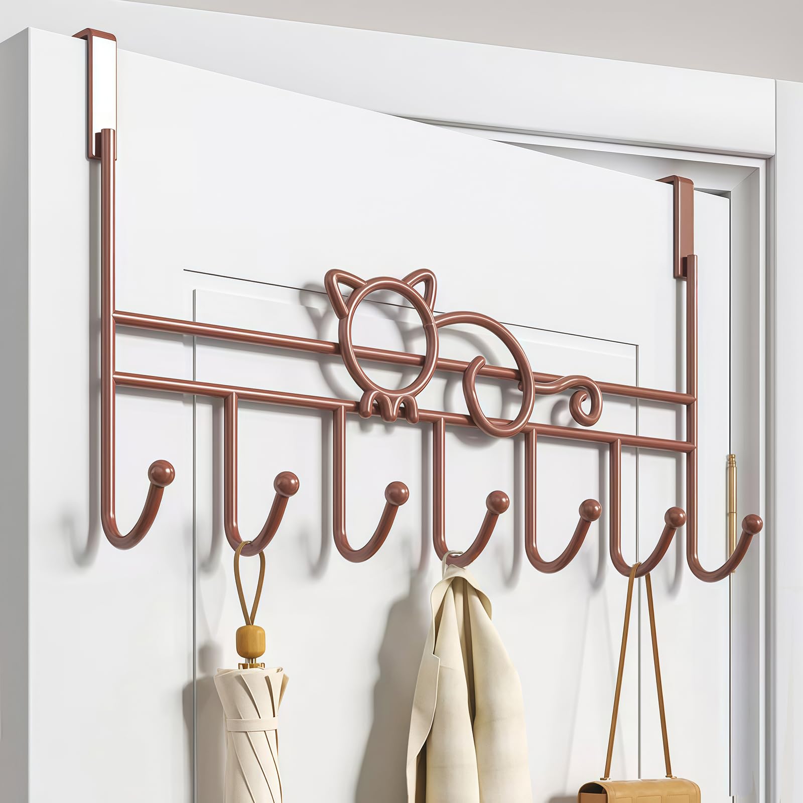 Wbdxwb Bronze Over The Door Hook, Over Door Hanger For Coat, Towel, Bag, Robe (1 Pack, )
