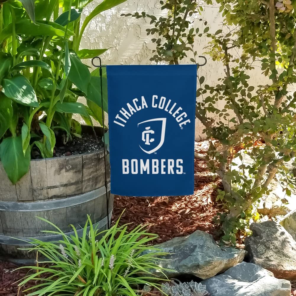 Ithaca College Bombers Logo Gartenflagge – Ca. 33x48 Cm, Seidiger Stoff, Offiziell Lizenziert